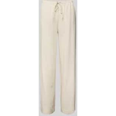 straight fit broek van viscosemix model 'Daria'