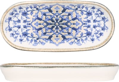 Kütahya Porselen Serveerschaal - Tile Legacy - Porselein - 20x10 cm - set van 2