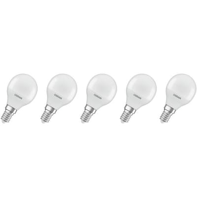 OSRAM LED lamp - Peertje - E14 - mat - 4,9W - 470 lumen - warm wit - niet dimbaar - 5 stuks