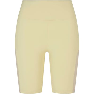 Urban Classics - Color Block Korte cycle broek - XS - Geel/Groen