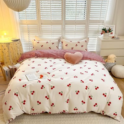 Dailygoods- Beddengoed 135 x 200 cm - Dekbedovertrek met ritssluiting - Kussensloop 80 x 80 cm - Omkeerbaar design - Öko-Tex gecertificeerd - Ademend en huidvriendelijk