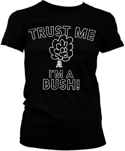 Hybris Dames T-shirt 'Trust Me I'm A Bush Girly' SH-5-15777-H14-15