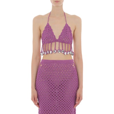 Moschino Top Purple Size: M | Tanks &amp; Camis Outlet | Dames | Paars