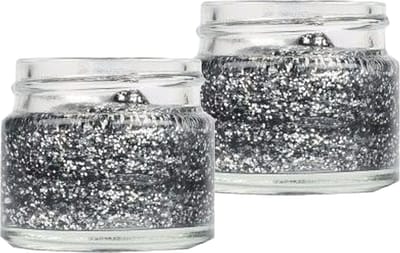 Superstar Glittergel voor lichaam/haar en gezicht - 2x - zilver - 15 ml - Glitter schmink