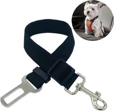 VCTparts® Honden / Huisdier Riem Autogordel Verstelbaar Zwart [Hondenriem - Hondengordel]
