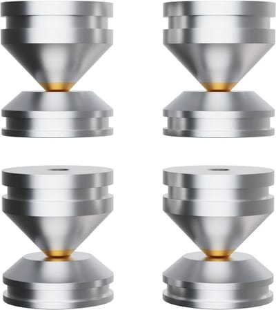 Hifi Luidsprekerspikes Aluminium Geluidsisolatie voor Luidsprekerstandaards