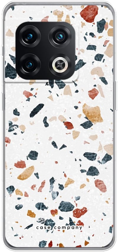 Case Company® - Hoesje geschikt voor OnePlus 10 Pro hoesje - Terrazzo N°4 - Soft Cover Telefoonhoesje - Bescherming aan alle Kanten en Schermrand