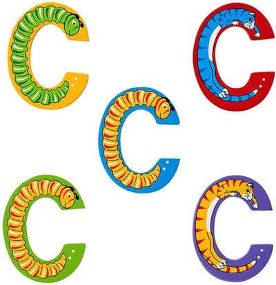 Hoofdletter C (assorti geleverd)
