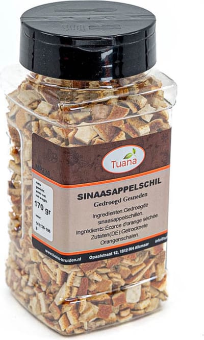 Tuana Kruiden - Sinaasappelschil - Strooibus 120 Gram - Tuanashop - MP-S-0013
