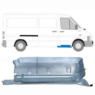 Reparatiepaneel voorste treeplank met deel van dorpel voor Volkswagen LT 96-05