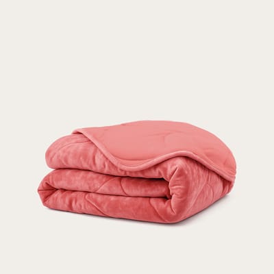 HappyBed Dekbed zonder overtrek 240x200 - Puffy - Wasbaar dekbed - Dekbed zonder hoes - Hoesloos Dekbed - Old Pink