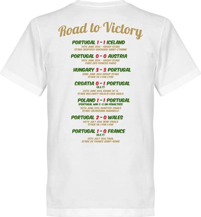 Portugal EURO 2016 Road To Victory T-Shirt - L