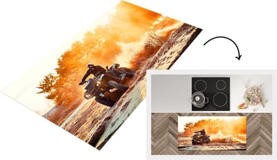 Keukenloper - Loper keuken - Quad - Duin - Zon - 120x60 cm - Keukenloper vinyl