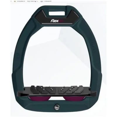 Veiligheidsstijgbeugels Rij Inclineer Ultra Grip Groen/Zwart/Pruim Flex-On Safe-On