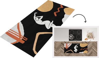 Keukenloper - Loper keuken - Vrouw - Abstract - Kunst - 120x50 cm - Keukenloper vinyl