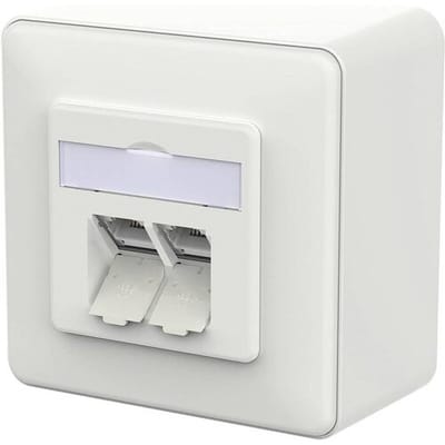 Metz Connect METZ CONNECT - E-DAT C6A IDC Dose AP verkehrsweiß Metz Connect 130D380027-I stopcontact RJ-45 wit 130D380027-I Wit 1 stuk(s)
