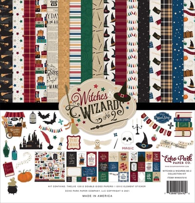 Echo Park - Witches & Wizards No.2 12x12 Inch Collection Kit (WIW247016)