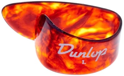 Jim Dunlop 9023 - Vingerpicks - Duim Large - Schildpad - Zak 12 Stuks