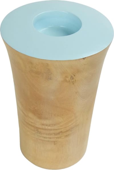 Fine Asianliving Japandi Kaarshouder Mangohout Handgemaakt Blauw D11xH15cm