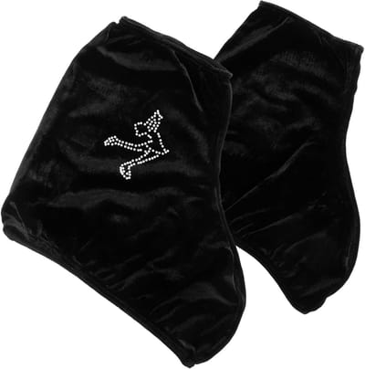 Schaatshoezen Set - Schoenbeschermers - Schaatsen Beschermen - Slijtvast Materiaal - 21x17cm - Zwart