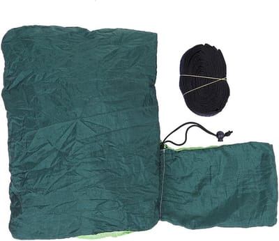 Hangmat Outdoor - Slaapschommel Kamperen - Ontspannen Buiten - 200kg Draagkracht - 275x140cm - Groen Gemengd