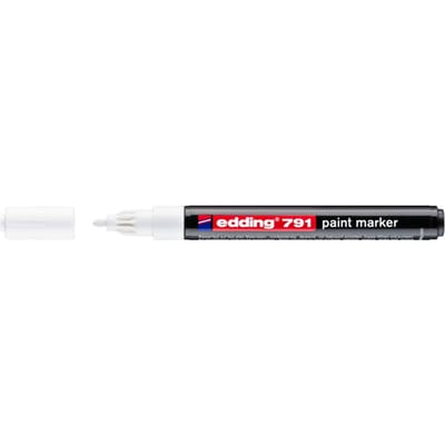 Paintmarker edding 791 op alcoholbasis 1-2mm wit