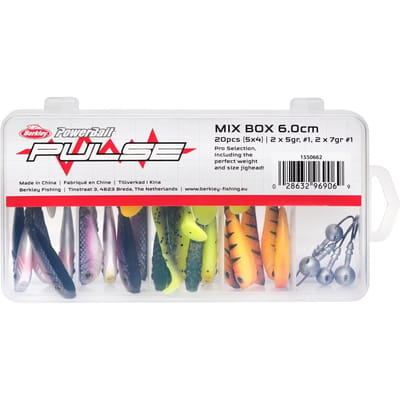 Loodkoppen set met kunstaas Berkley Pulse Shad (x20)