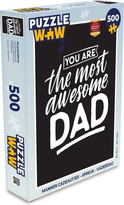 Puzzel You are the most awesome dad - Quotes - Papa - Spreuken - Legpuzzel - Puzzel 500 stukjes - Vaderdag cadeautje - Cadeau voor vader en papa