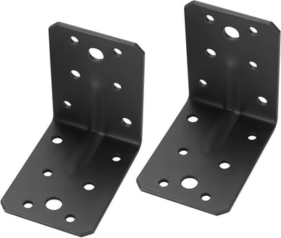 Hoeksteunen 75x75x55mm - 90 Graden L-vormige Beugels voor Hout en Metaal, Sterke Hoekondersteuning en Versterking