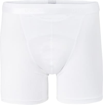 HOM HO1 long boxer briefs (1-pack) - heren boxer lang met horizontale gulp - wit