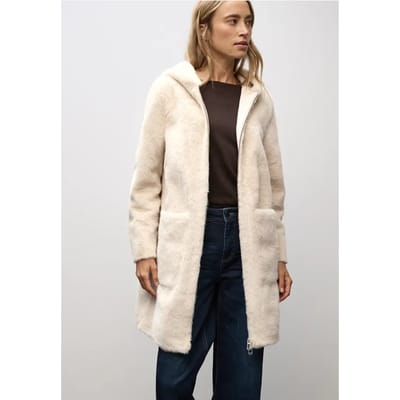 Street one - Dames jas - Maat M - Vrouwen - Creme - polyester