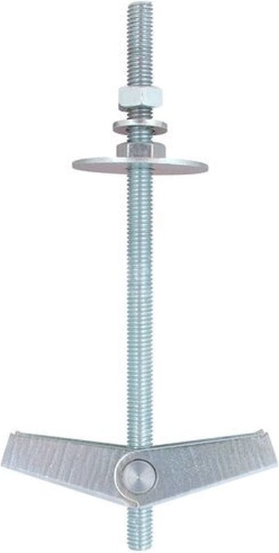 M8 hollewandplug met schroefdraad - 8 x 100mm - Gegalvaniseerd