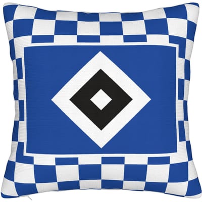 HSV Hamburger Sportverein Housse de Coussin Carrée Polyester Lit Voiture Club de Football Housse de Coussin Décoration Drôle Housse de Coussin 40*40 50x50cm