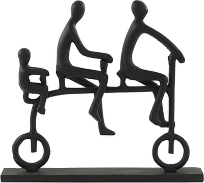 Light&living Ornament 35x7x32 cm CYCLE mat zwart