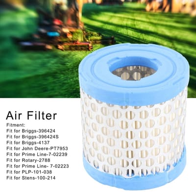 Dailygoods- Luchtfilter Wasbaar - Geschikt voor Briggs-396424/396424S - Kunststof - Hoge Betrouwbaarheid - Uitstekende Filterfunctie - Voor Diverse Modellen - Grasmaaierfilter