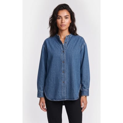 ARKET Idina Denim Shirt Blue Size: 36 | Long-Sleeved Tops Outlet | Dames | Blauw