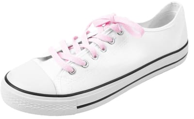 Platte schoenveters | Sneaker veters | Kleur: Roze | Lengte: 100cm | Breedte: 8mm