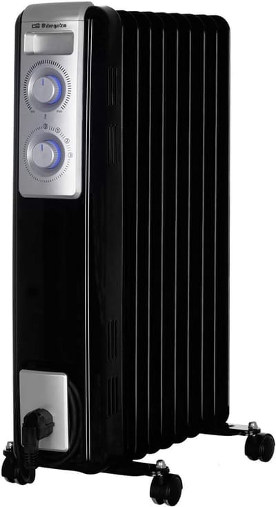Olie Radiator 2000W met 9 Elementen, Thermostaat en Wielen - Stil en Veilig
