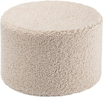 Wigiwama Teddy Pouffe / Poef - Ø40x25cm - Biscuit