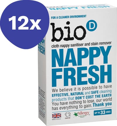 Bio-D Wasmiddel Frisse Luiers 12x 500GR