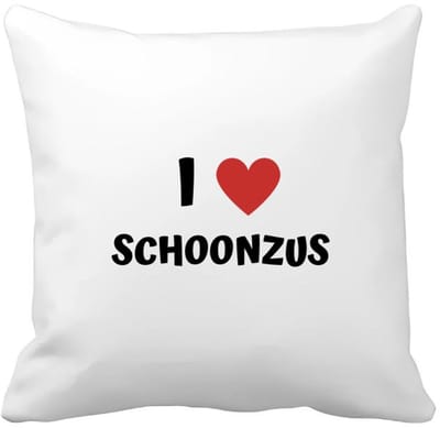 Akyol - i love schoonzus Kussen hoes - Zus - de liefste schoonzus - verjaardag - cadeautje voor zus - zus artikelen - kado - geschenk - 40 bij 40 cm