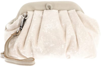 CATERINA LUCCHI Koppeling Schoudertas Los Angeles Violante Pochette Calce Beige