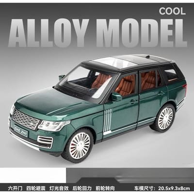 1:24 SUV Model Auto Speelgoed Legering Diecast Geluid & Licht SUV Off-Road Voertuig Miniature Modellen Voor Kinderen Cadeaus
