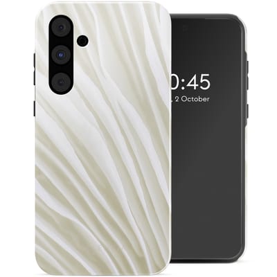 Selencia Hoesje - Geschikt voor Samsung Galaxy A55 (5G) - Backcover - Nature Light Brown