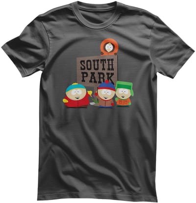 South Park All Characters Town Sign T-Shirt S