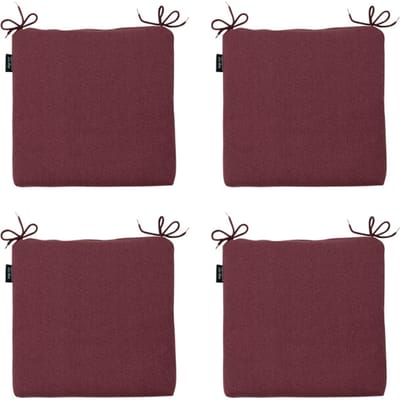 Madison - Zitkussen Bordeaux canvas eco+ - Ca. 40x40 cm - Set van 4