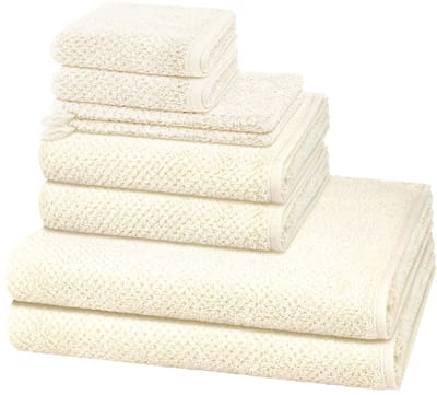 Cawö Sonstiges 2 X washandjes 2 X gasten- 2 X douche- 2 X handdoek - in set 8 pack Pure