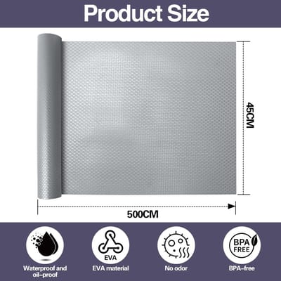 Unyqoos® Waterdichte antislip mat voor lades en planken van snijbaar EVA-materiaal