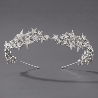 Kroon voor dames-Prinsessenkroon-Diadeem-Kroon-Strass-Elegant en Duurzaam - Geschikt voor Verschillende Gelegenheden-Haarsieraad-Stijl 98