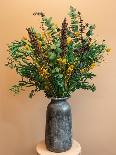 Droogbloemen - boeket - Droogboeket Ivy - 70 cm - Droogboeketten - Eucalyptus boeket